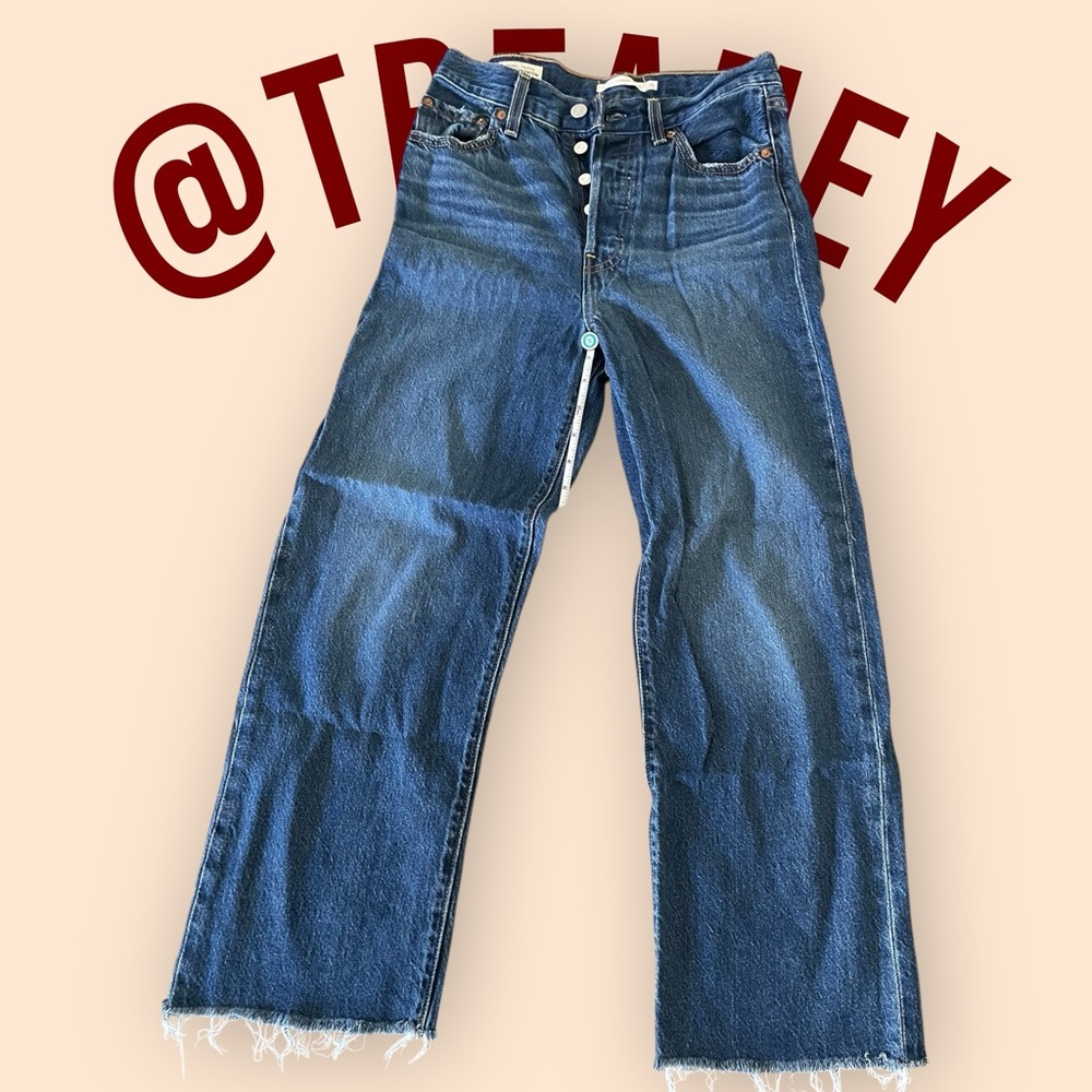 Levi's Dark Ribcage Straight Ankle